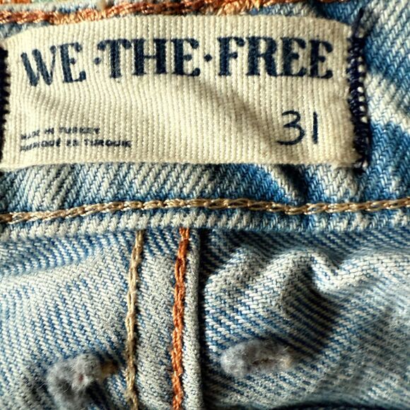 We The Free Good Lucky You Mid-Rise Barrel Jeans Women's Baggy Loose Fit Size 31 - Picture 4 of 10